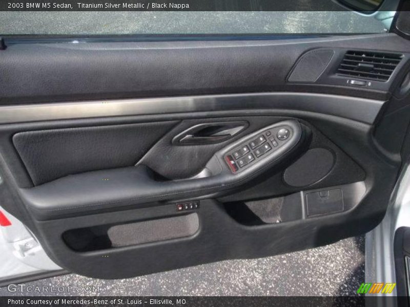 Titanium Silver Metallic / Black Nappa 2003 BMW M5 Sedan