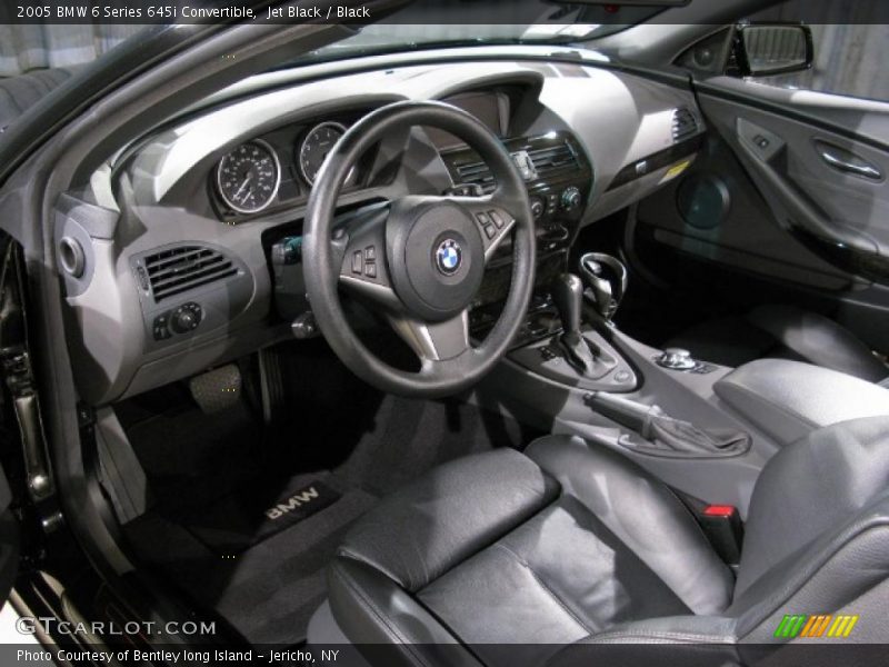 Jet Black / Black 2005 BMW 6 Series 645i Convertible