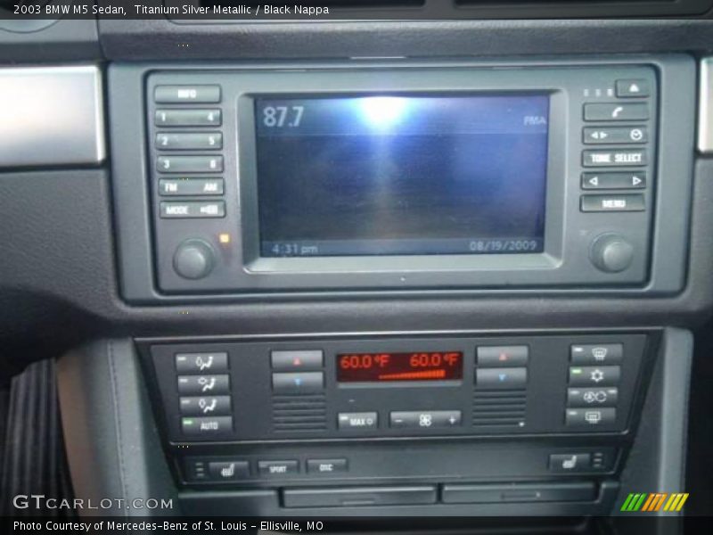 Titanium Silver Metallic / Black Nappa 2003 BMW M5 Sedan