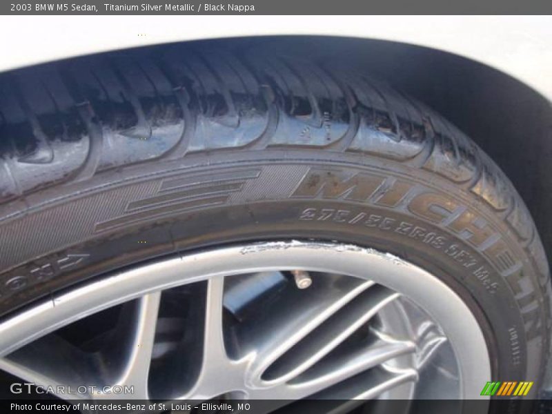 Titanium Silver Metallic / Black Nappa 2003 BMW M5 Sedan
