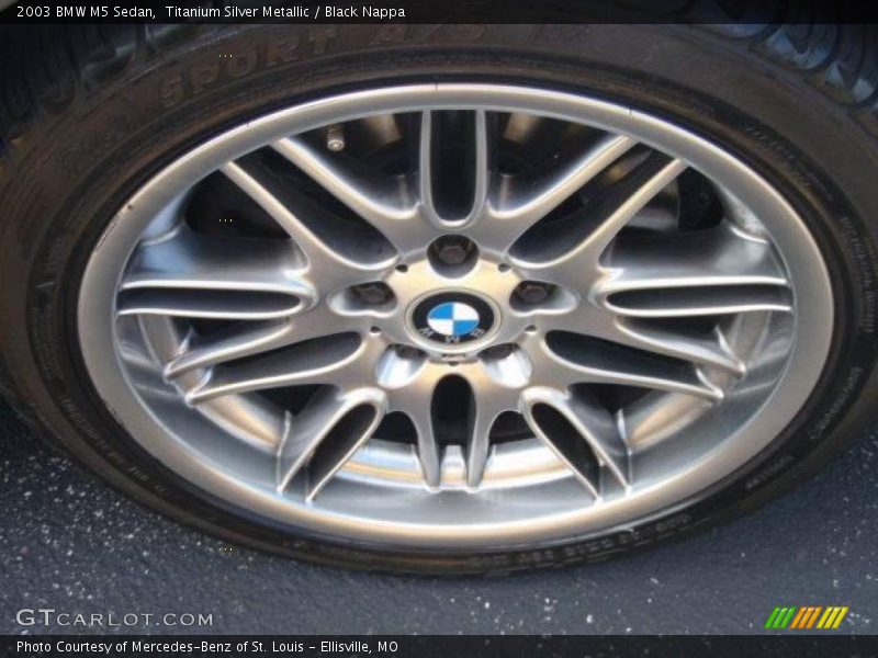 Titanium Silver Metallic / Black Nappa 2003 BMW M5 Sedan