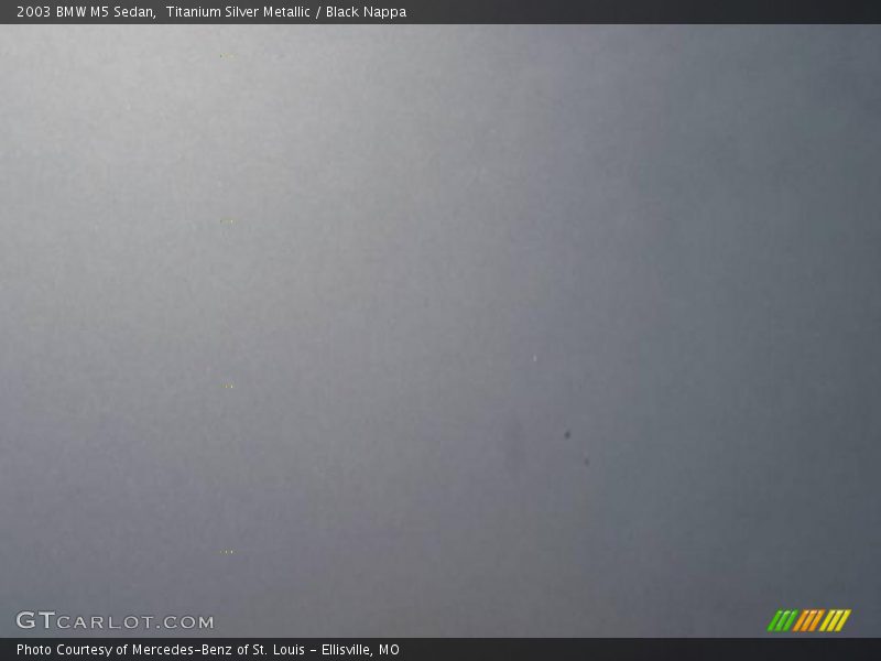 Titanium Silver Metallic / Black Nappa 2003 BMW M5 Sedan