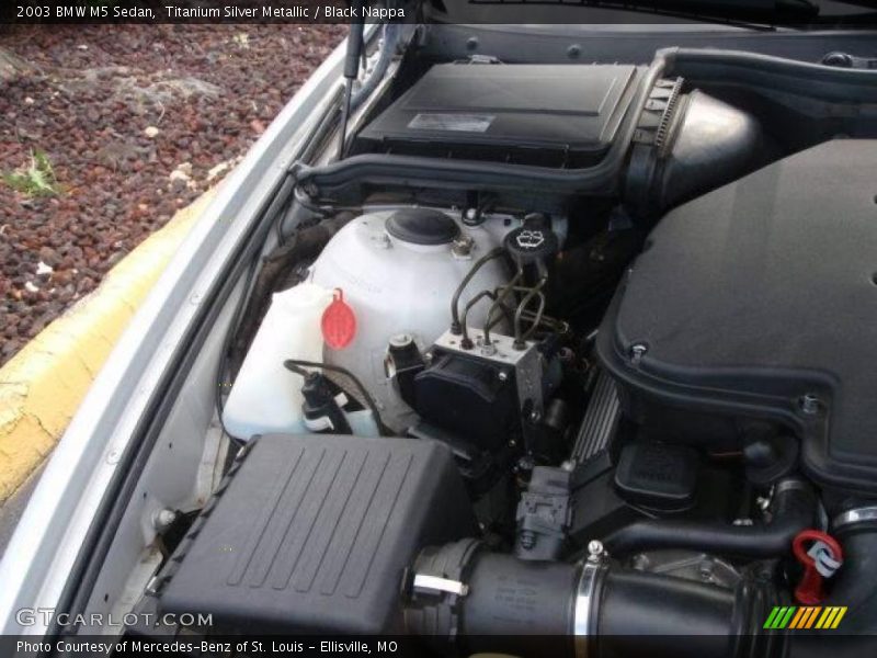 Titanium Silver Metallic / Black Nappa 2003 BMW M5 Sedan