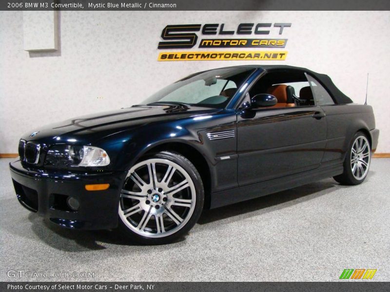 Mystic Blue Metallic / Cinnamon 2006 BMW M3 Convertible