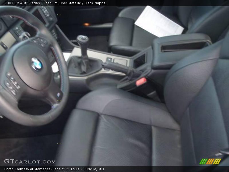 Titanium Silver Metallic / Black Nappa 2003 BMW M5 Sedan