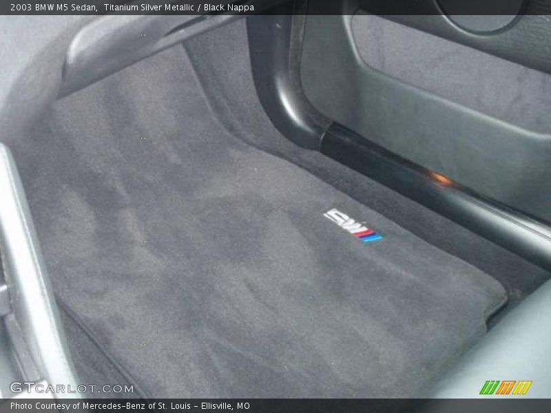 Titanium Silver Metallic / Black Nappa 2003 BMW M5 Sedan