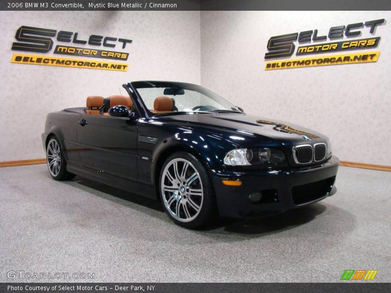 Mystic Blue Metallic / Cinnamon 2006 BMW M3 Convertible