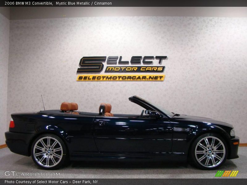 Mystic Blue Metallic / Cinnamon 2006 BMW M3 Convertible