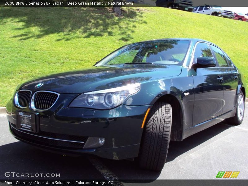 Deep Green Metallic / Natural Brown 2008 BMW 5 Series 528xi Sedan