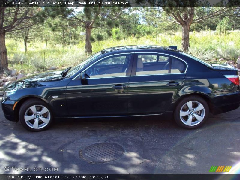 Deep Green Metallic / Natural Brown 2008 BMW 5 Series 528xi Sedan