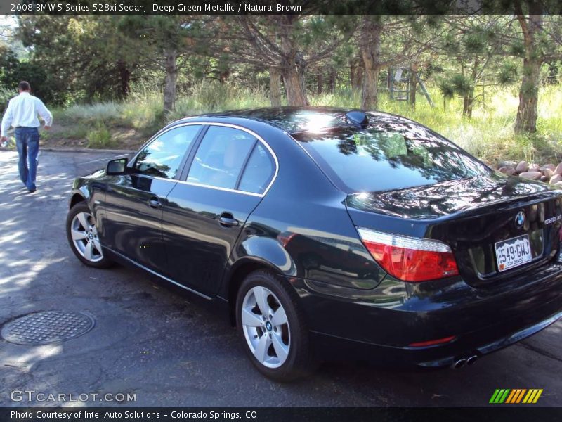 Deep Green Metallic / Natural Brown 2008 BMW 5 Series 528xi Sedan