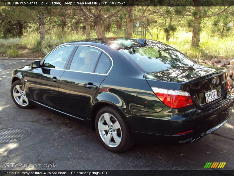 Deep Green Metallic / Natural Brown 2008 BMW 5 Series 528xi Sedan