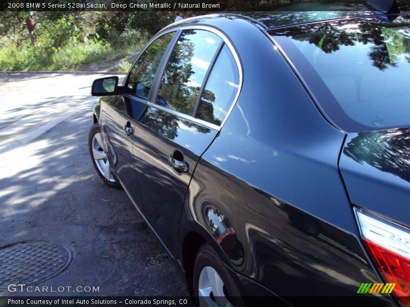 Deep Green Metallic / Natural Brown 2008 BMW 5 Series 528xi Sedan