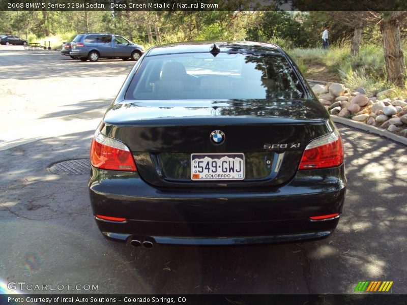 Deep Green Metallic / Natural Brown 2008 BMW 5 Series 528xi Sedan