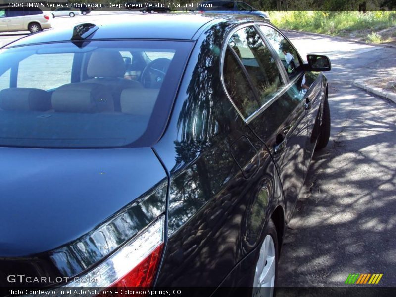 Deep Green Metallic / Natural Brown 2008 BMW 5 Series 528xi Sedan