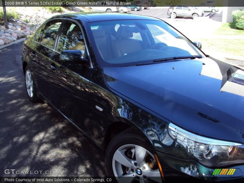 Deep Green Metallic / Natural Brown 2008 BMW 5 Series 528xi Sedan