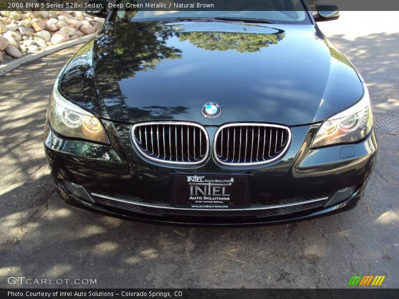 Deep Green Metallic / Natural Brown 2008 BMW 5 Series 528xi Sedan