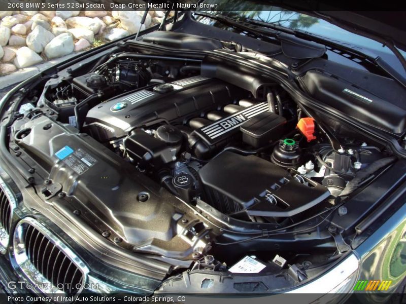 Deep Green Metallic / Natural Brown 2008 BMW 5 Series 528xi Sedan