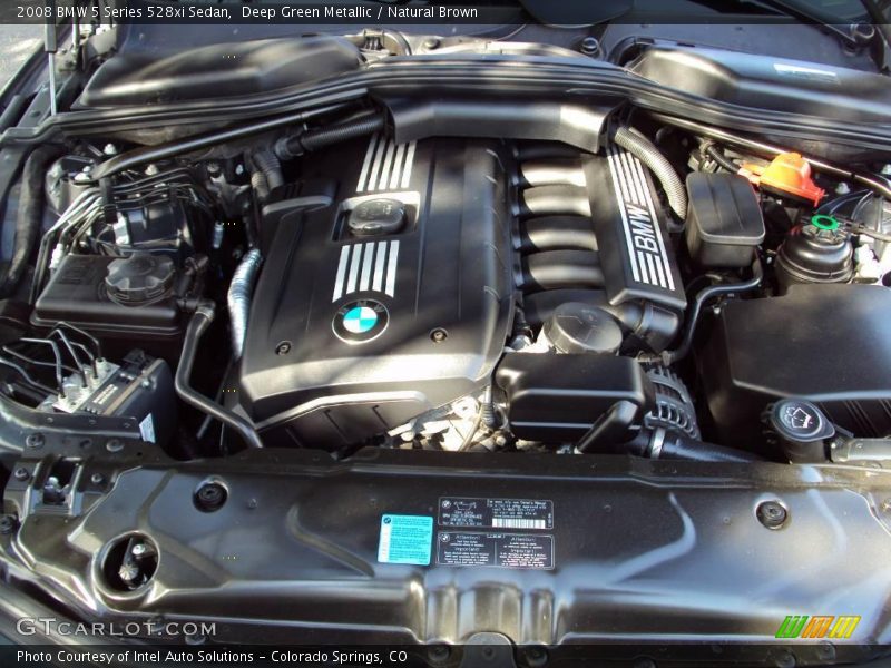 Deep Green Metallic / Natural Brown 2008 BMW 5 Series 528xi Sedan