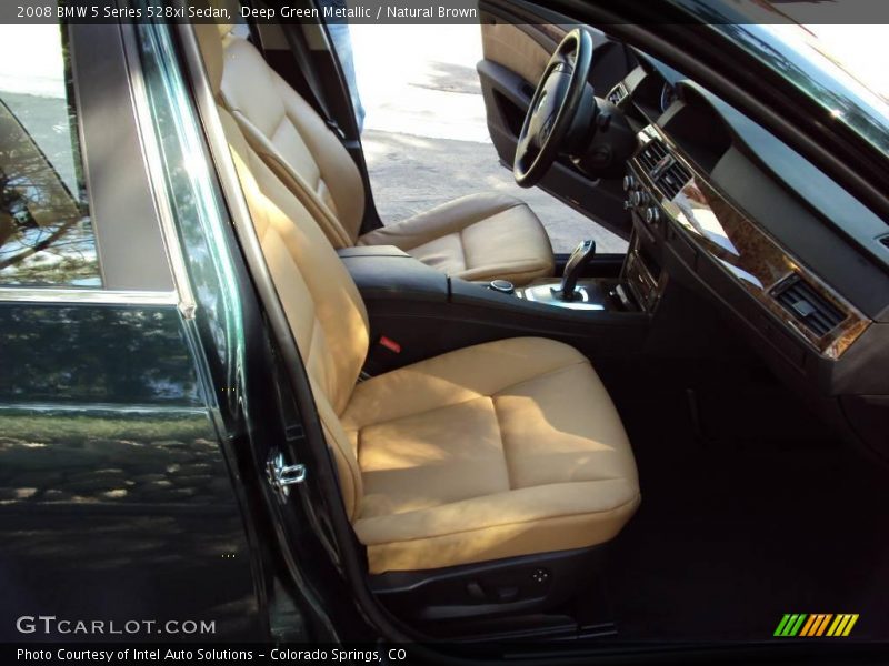 Deep Green Metallic / Natural Brown 2008 BMW 5 Series 528xi Sedan
