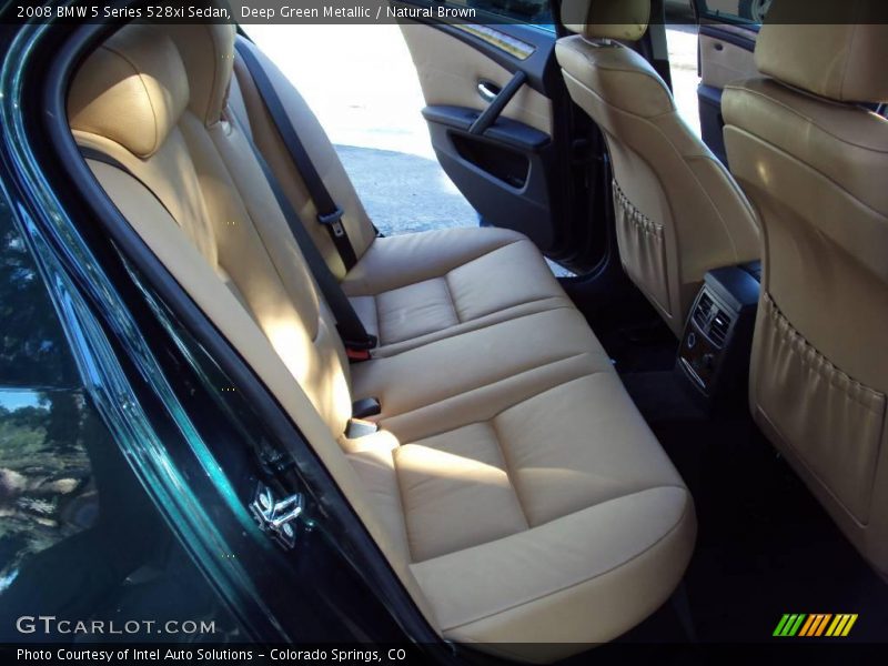 Deep Green Metallic / Natural Brown 2008 BMW 5 Series 528xi Sedan