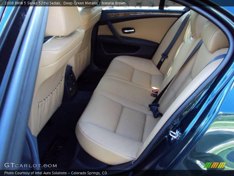 Deep Green Metallic / Natural Brown 2008 BMW 5 Series 528xi Sedan