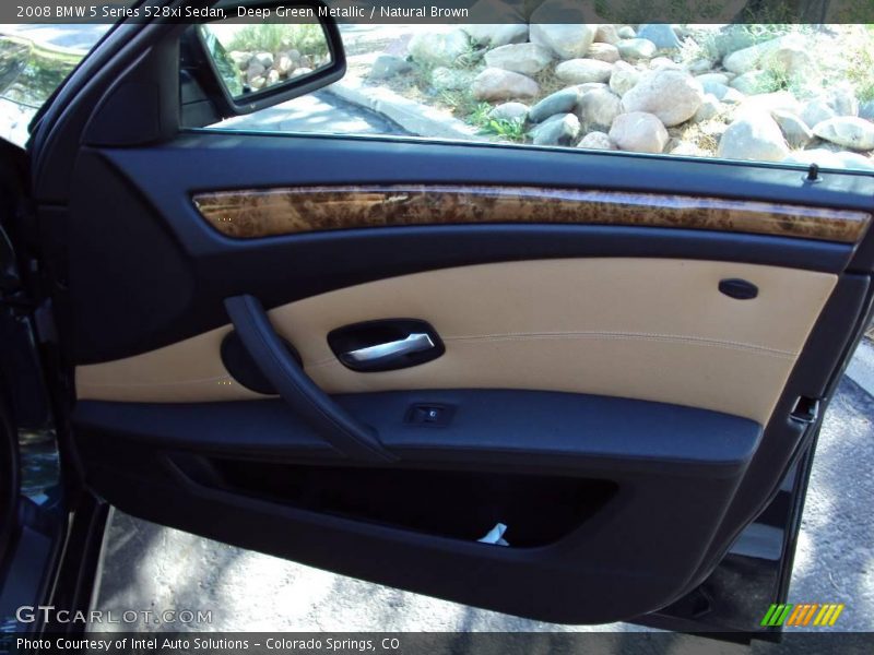 Deep Green Metallic / Natural Brown 2008 BMW 5 Series 528xi Sedan