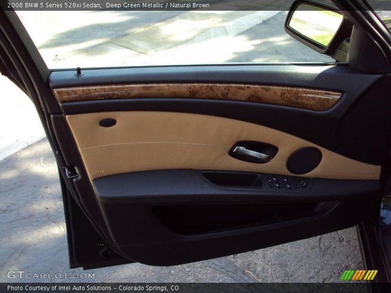 Deep Green Metallic / Natural Brown 2008 BMW 5 Series 528xi Sedan