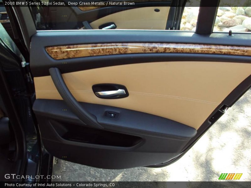Deep Green Metallic / Natural Brown 2008 BMW 5 Series 528xi Sedan