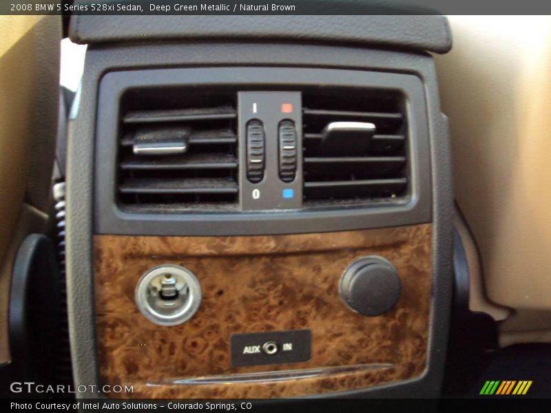 Deep Green Metallic / Natural Brown 2008 BMW 5 Series 528xi Sedan
