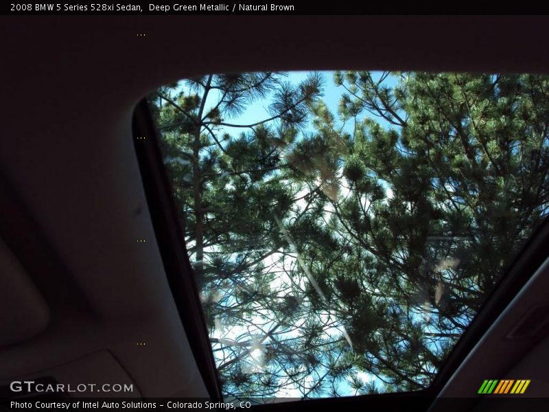 Deep Green Metallic / Natural Brown 2008 BMW 5 Series 528xi Sedan