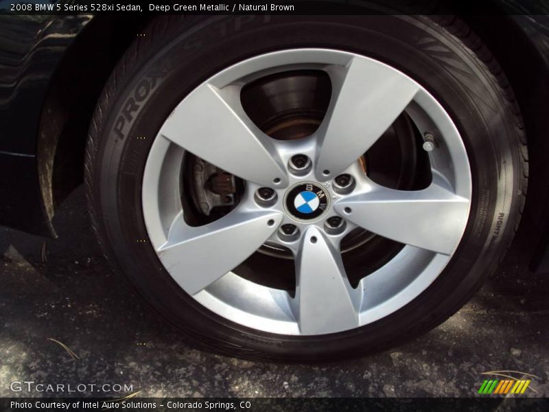 Deep Green Metallic / Natural Brown 2008 BMW 5 Series 528xi Sedan