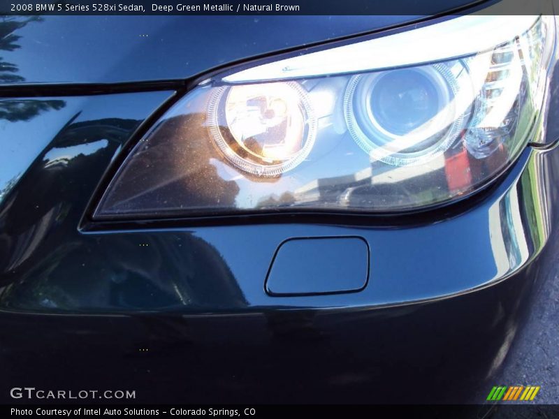 Deep Green Metallic / Natural Brown 2008 BMW 5 Series 528xi Sedan