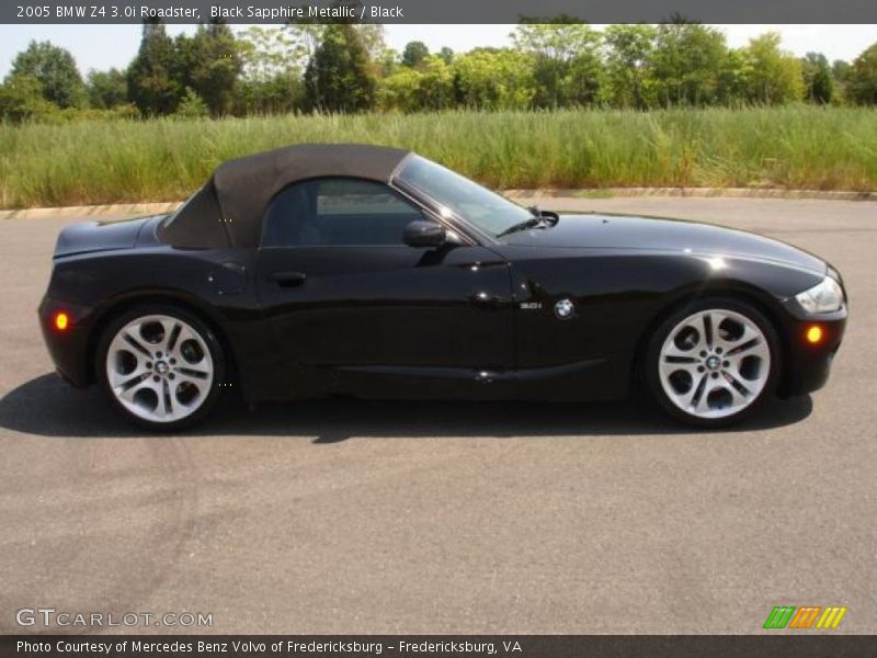 Black Sapphire Metallic / Black 2005 BMW Z4 3.0i Roadster