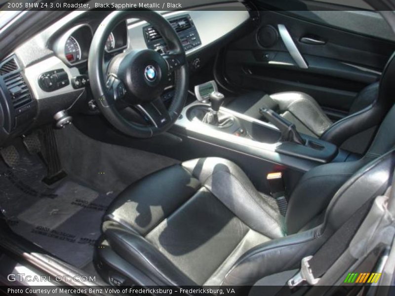 Black Sapphire Metallic / Black 2005 BMW Z4 3.0i Roadster