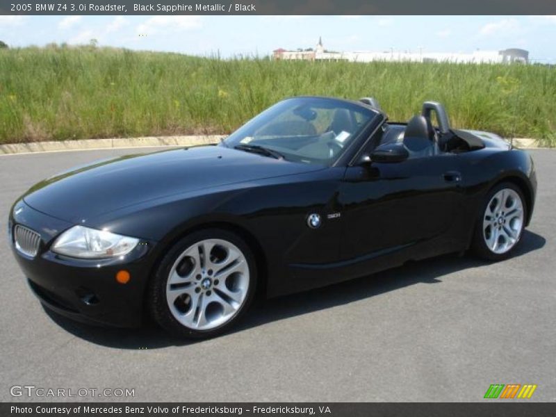 Black Sapphire Metallic / Black 2005 BMW Z4 3.0i Roadster