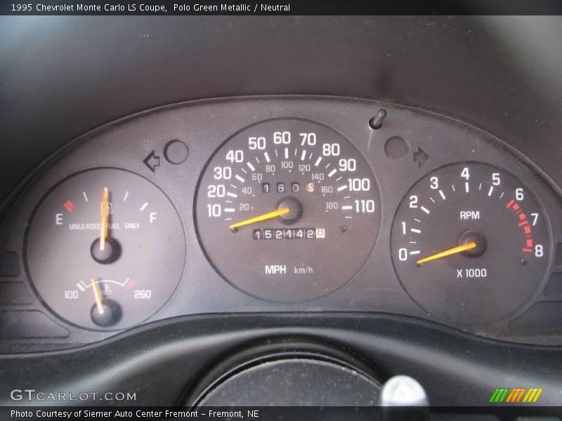 Polo Green Metallic / Neutral 1995 Chevrolet Monte Carlo LS Coupe