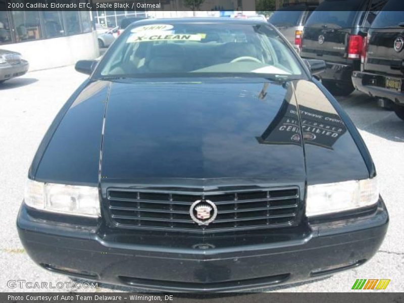 Sable Black / Oatmeal 2000 Cadillac Eldorado ETC