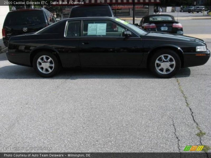 Sable Black / Oatmeal 2000 Cadillac Eldorado ETC