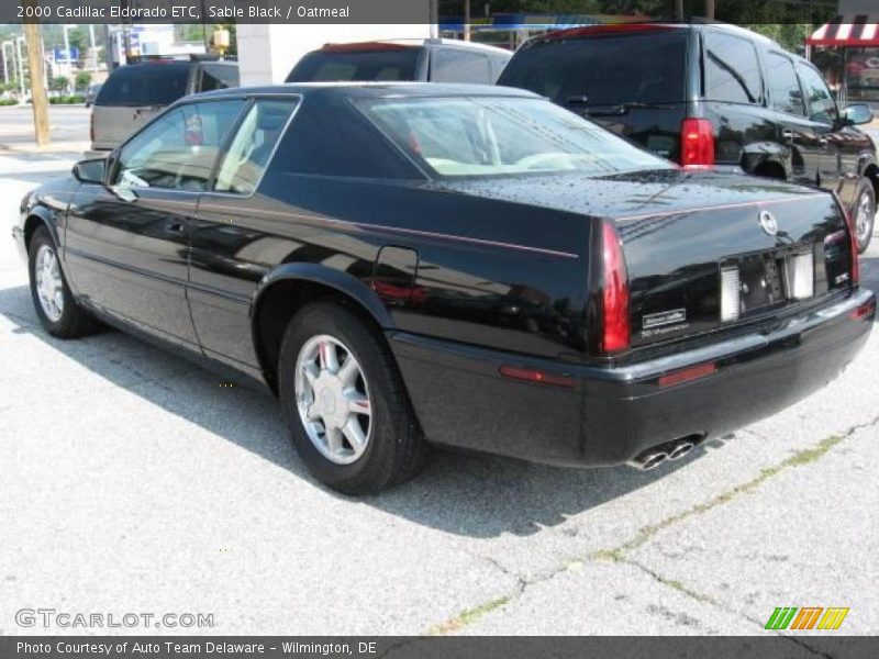 Sable Black / Oatmeal 2000 Cadillac Eldorado ETC