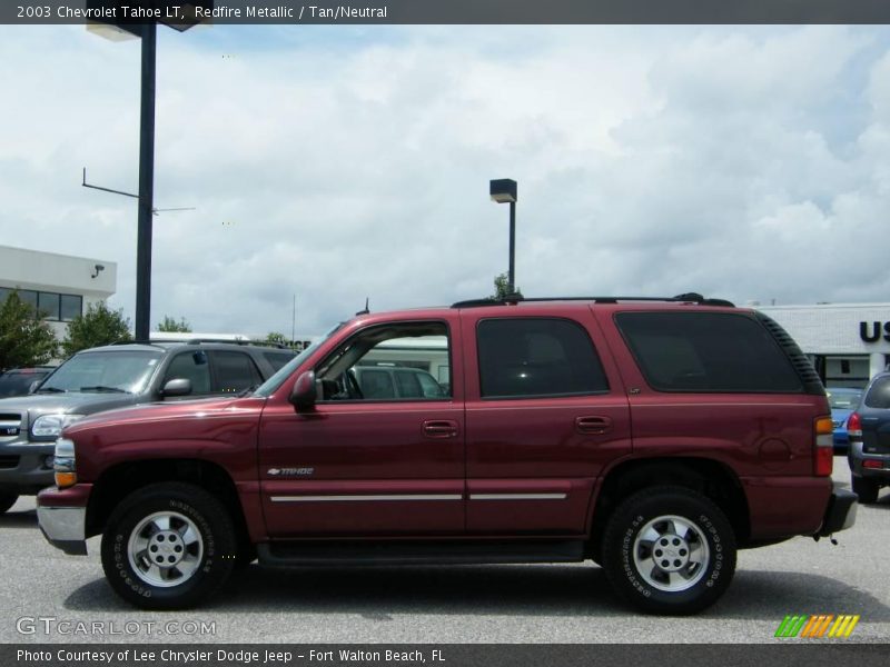 Redfire Metallic / Tan/Neutral 2003 Chevrolet Tahoe LT