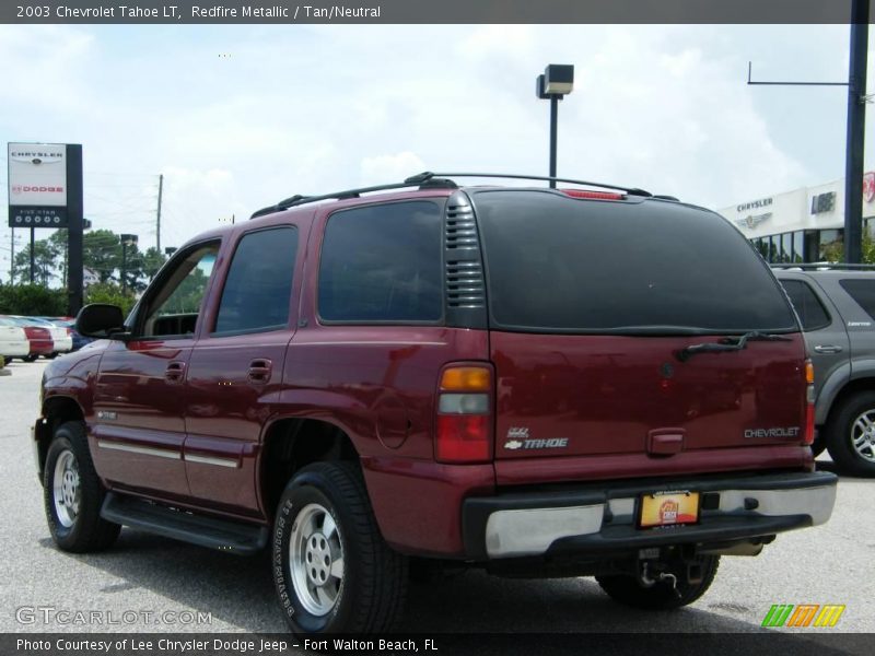 Redfire Metallic / Tan/Neutral 2003 Chevrolet Tahoe LT
