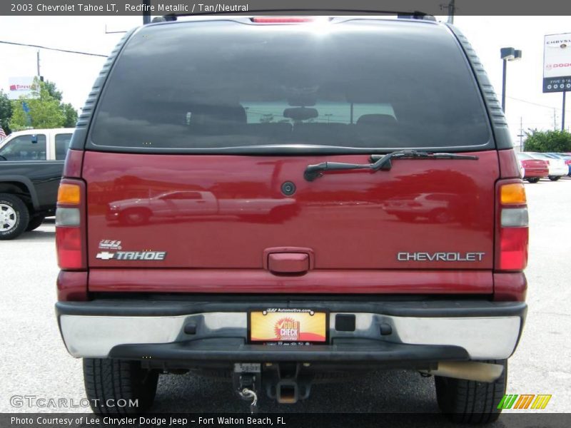 Redfire Metallic / Tan/Neutral 2003 Chevrolet Tahoe LT