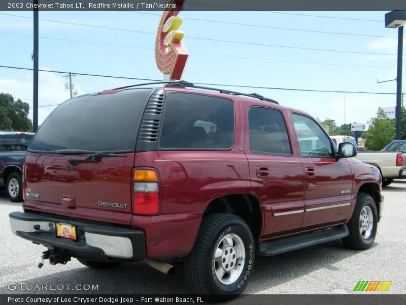 Redfire Metallic / Tan/Neutral 2003 Chevrolet Tahoe LT