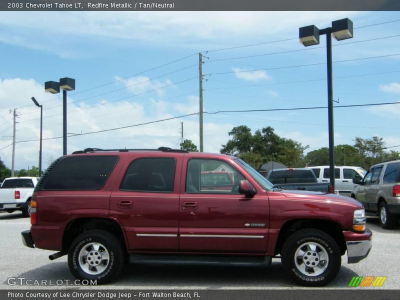 Redfire Metallic / Tan/Neutral 2003 Chevrolet Tahoe LT