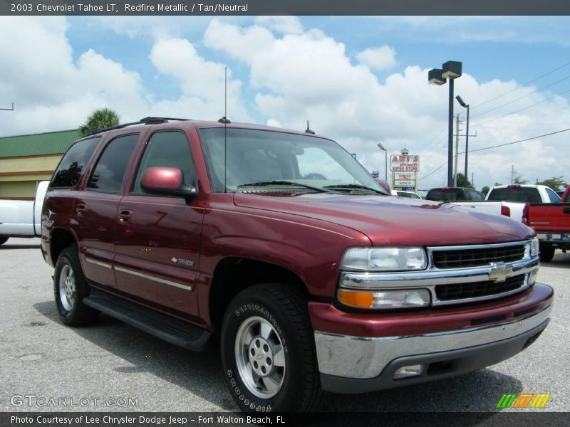 Redfire Metallic / Tan/Neutral 2003 Chevrolet Tahoe LT