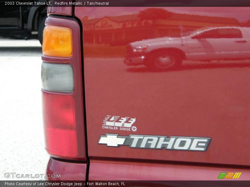 Redfire Metallic / Tan/Neutral 2003 Chevrolet Tahoe LT