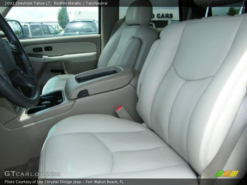 Redfire Metallic / Tan/Neutral 2003 Chevrolet Tahoe LT