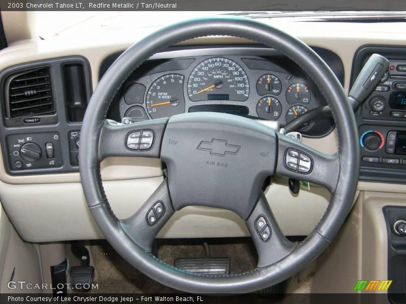 Redfire Metallic / Tan/Neutral 2003 Chevrolet Tahoe LT