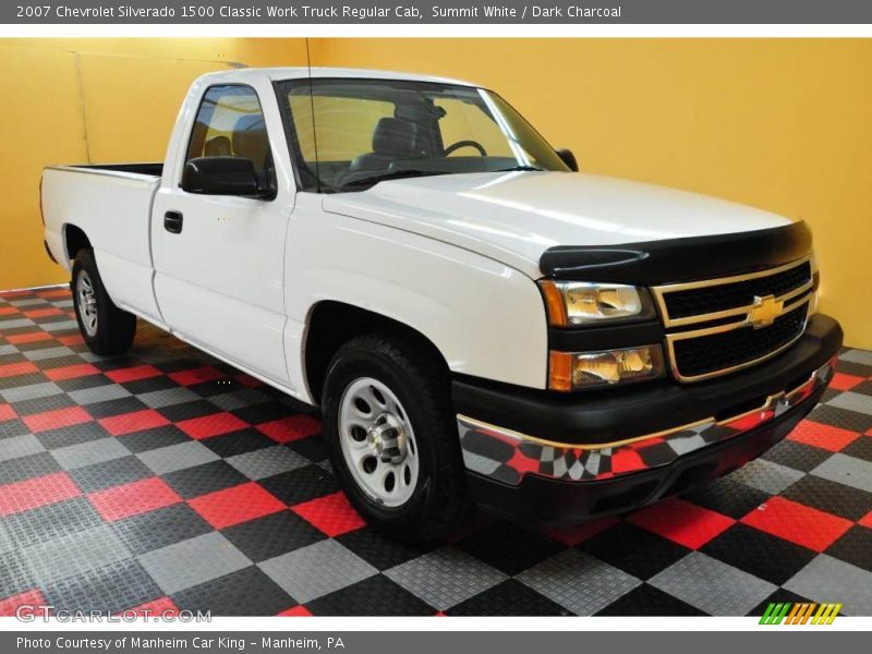 Summit White / Dark Charcoal 2007 Chevrolet Silverado 1500 Classic Work Truck Regular Cab